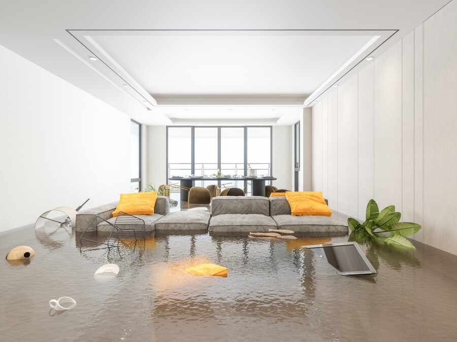 Flood Damage Restoration by Quick Response Restoration Inc